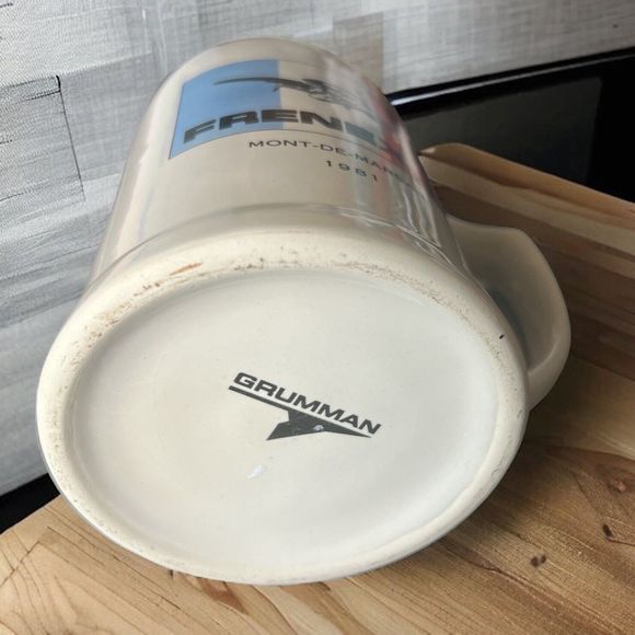 Vintage Grumman Frenex II Mont-De-Marsan 1981 Mug Or Beer Stein Rare Collectible - Picture 7 of 7